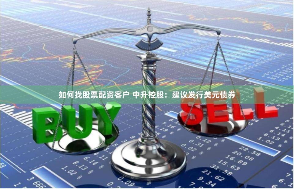 如何找股票配资客户 中升控股：建议发行美元债券