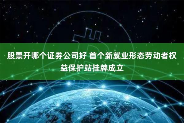 股票开哪个证券公司好 首个新就业形态劳动者权益保护站挂牌成立
